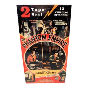 THE PHANTOM EMPIRE FIRST SCI-FI SERIAL GENE AUTRY 1935 2 VHS NEW SEALED